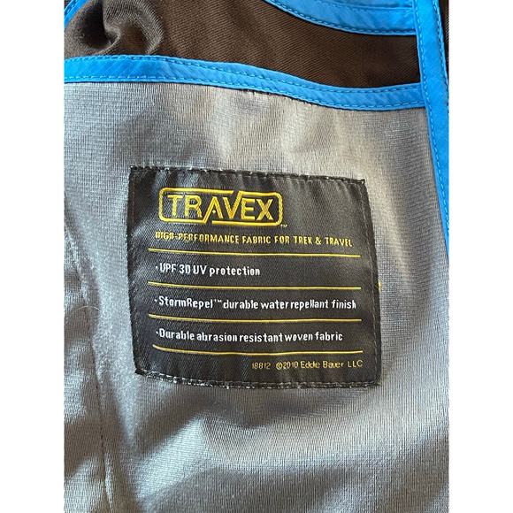 Mens‎ Eddie Bauer Brown Full Zip Hooded UPF 30 Water Repellant Jacket Pockets S - Picture 8 of 10